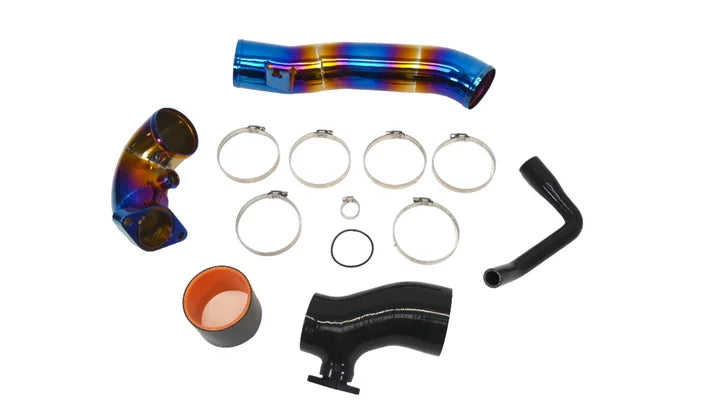 PLM Turbo Inlet Pipe Kit Stainless Burnt Blue - 23+ Integra 22+Civic (Factory Air Box)