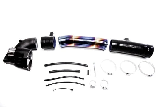 PLM Turbo Inlet Pipe Kit Stainless Burnt Blue - 2016+ FC Civic 1.5T (Black)