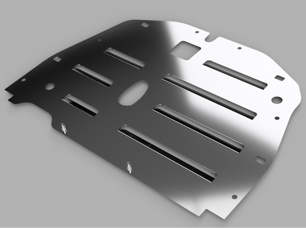 PLM Vented Engine Splash Guard Plate - 17-21 Civic Type R FK8