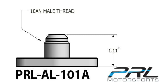 PRL Motorsports T3/T4 Turbo -10AN Ported Oil Drain Flange Standard