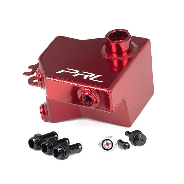 PRL Motorsports 2017-25 Honda Civic Type R, 2016-21 Honda Civic 1.5L Turbo, 2024+ Acura Integra Type S Baffled Coolant Expansion Tank (Red)
