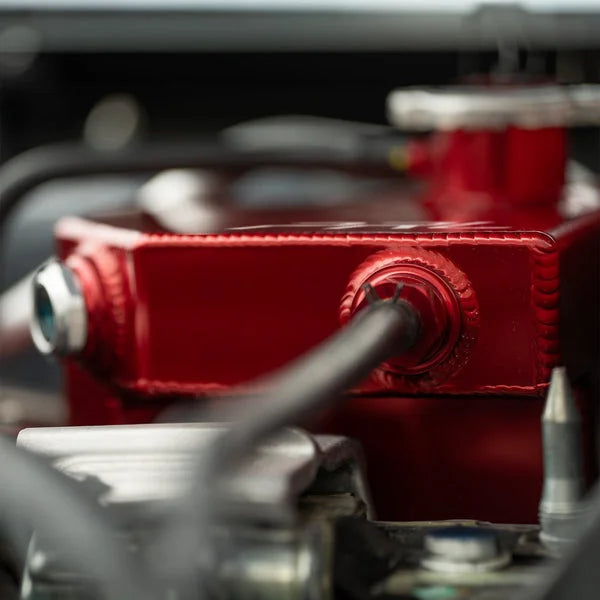 PRL Motorsports 2017-25 Honda Civic Type R, 2016-21 Honda Civic 1.5L Turbo, 2024+ Acura Integra Type S Baffled Coolant Expansion Tank (Red)