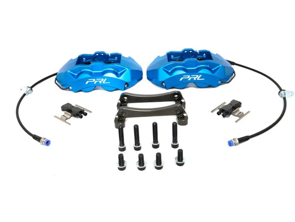 PRL Motorsports 4-Piston Brake Caliper Kit - Honda Civic Si / Acura Integra (Satin Blue)