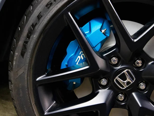PRL Motorsports 4-Piston Brake Caliper Kit - Honda Civic Si / Acura Integra (Satin Blue)