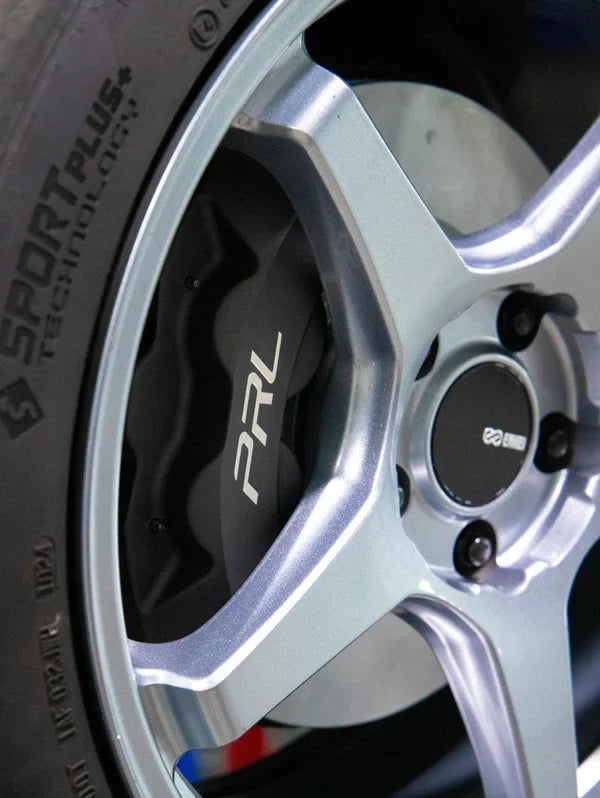 PRL Motorsports 4-Piston Brake Caliper Kit - Honda Civic Si / Acura Integra (Gunmetal Gray)