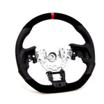 PRL Motorsports Steering Wheel | 2016-2021 Honda Civic (Leather and Suede - Red Stitching)