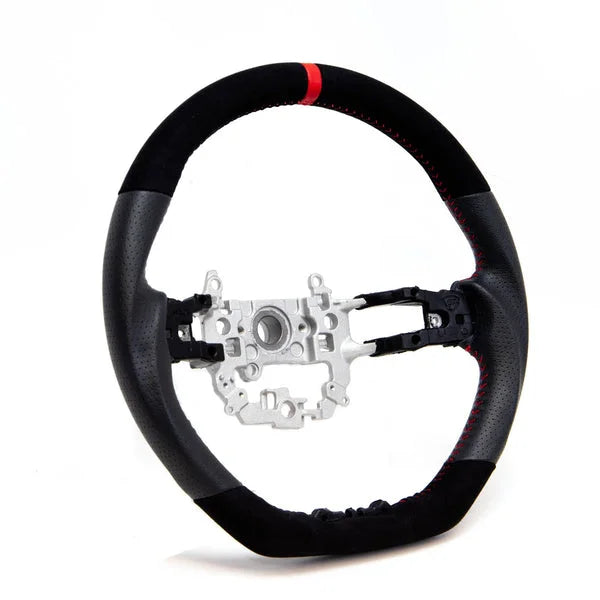 PRL Motorsports Steering Wheel | 2022+ Honda Civic (Leather and Suede - Red Stitching)