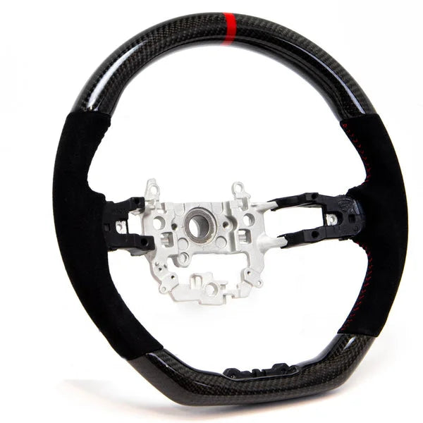 PRL Motorsports Steering Wheel | 2022+ Honda Civic (Carbon and Suede - Red Stitching)