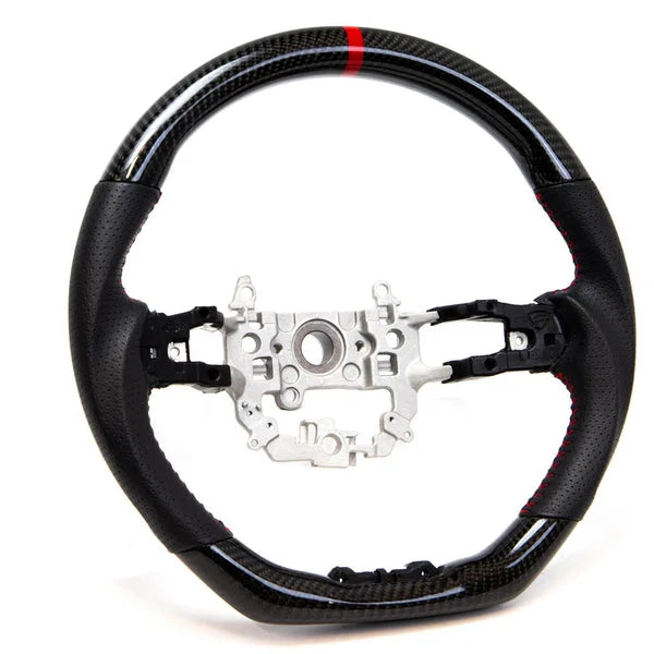 PRL Motorsports Steering Wheel | 2022+ Honda Civic (Carbon and Leather - Red Stitching)