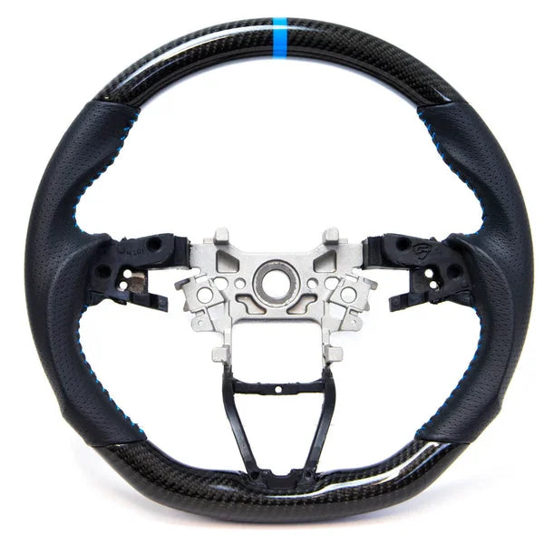 PRL Motorsports Steering Wheel | 2018-2022 Honda Accord (Carbon and Leather - Blue Stitching)