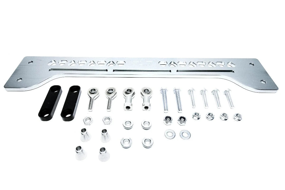 Precision Works Rear Subframe Brace & Sway Bar End Links - 2016+ Civic (Silver)