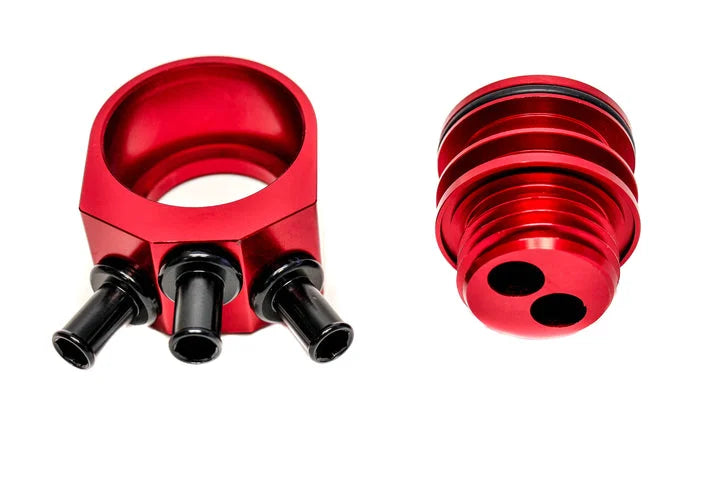 Precision Works AOS Air Oil Separator - Subaru WRX 02-14 STI 04-21 (Black)