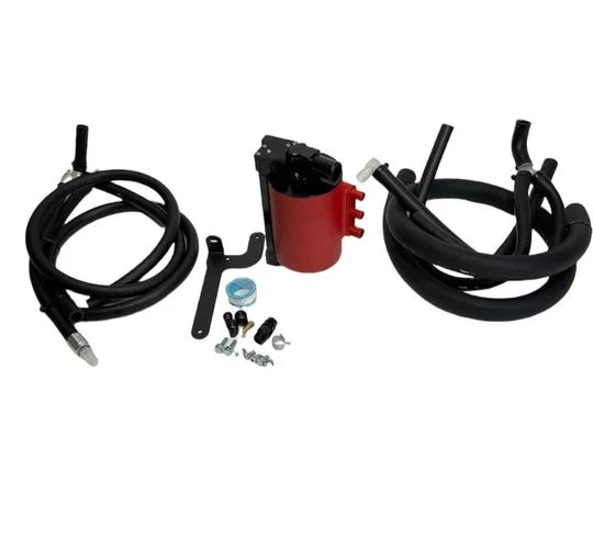 Precision Works AOS Air Oil Separator - Subaru WRX 2015-2021 (Red)