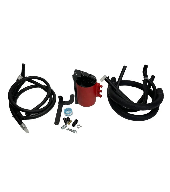 Precision Works AOS Air Oil Separator - Subaru WRX 2015-2021 (Red)