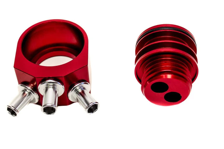 Precision Works AOS Air Oil Separator - Subaru WRX 02-14 STI 04-21 (Silver)