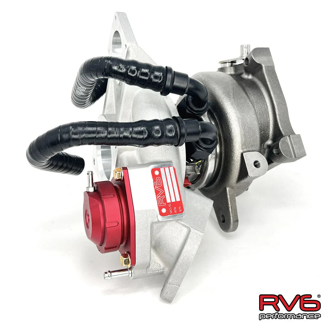 RV6 R660AS Antisurge / T51R RED Ball Bearing Turbo for (FL5/DE5) 2.0T with CF Matte Black Inlet pipe