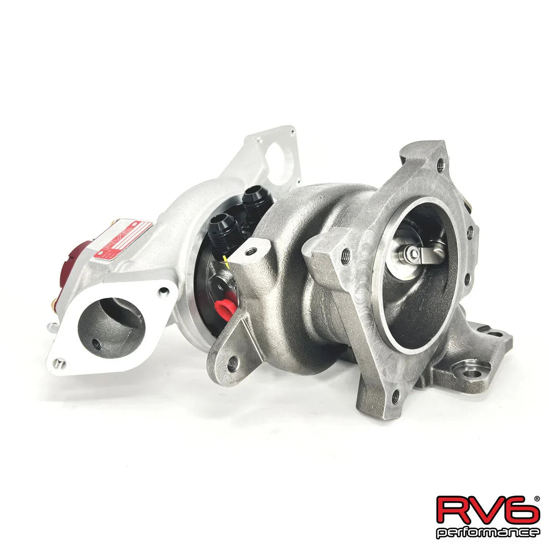 RV6 R660AS Antisurge / T51R RED Ball Bearing Turbo for (FL5/DE5) 2.0T with CF Matte Black Inlet pipe