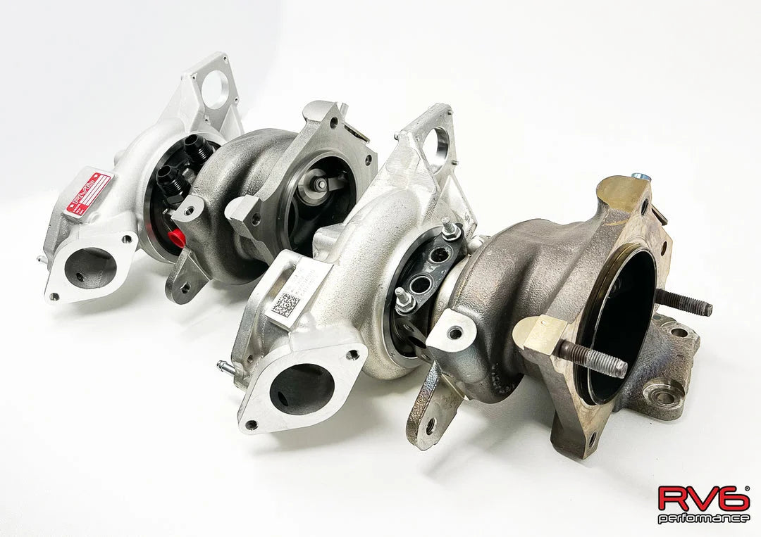 RV6 R660AS Antisurge / T51R RED Ball Bearing Turbo for (FL5/DE5) 2.0T with CF Matte Black Inlet pipe