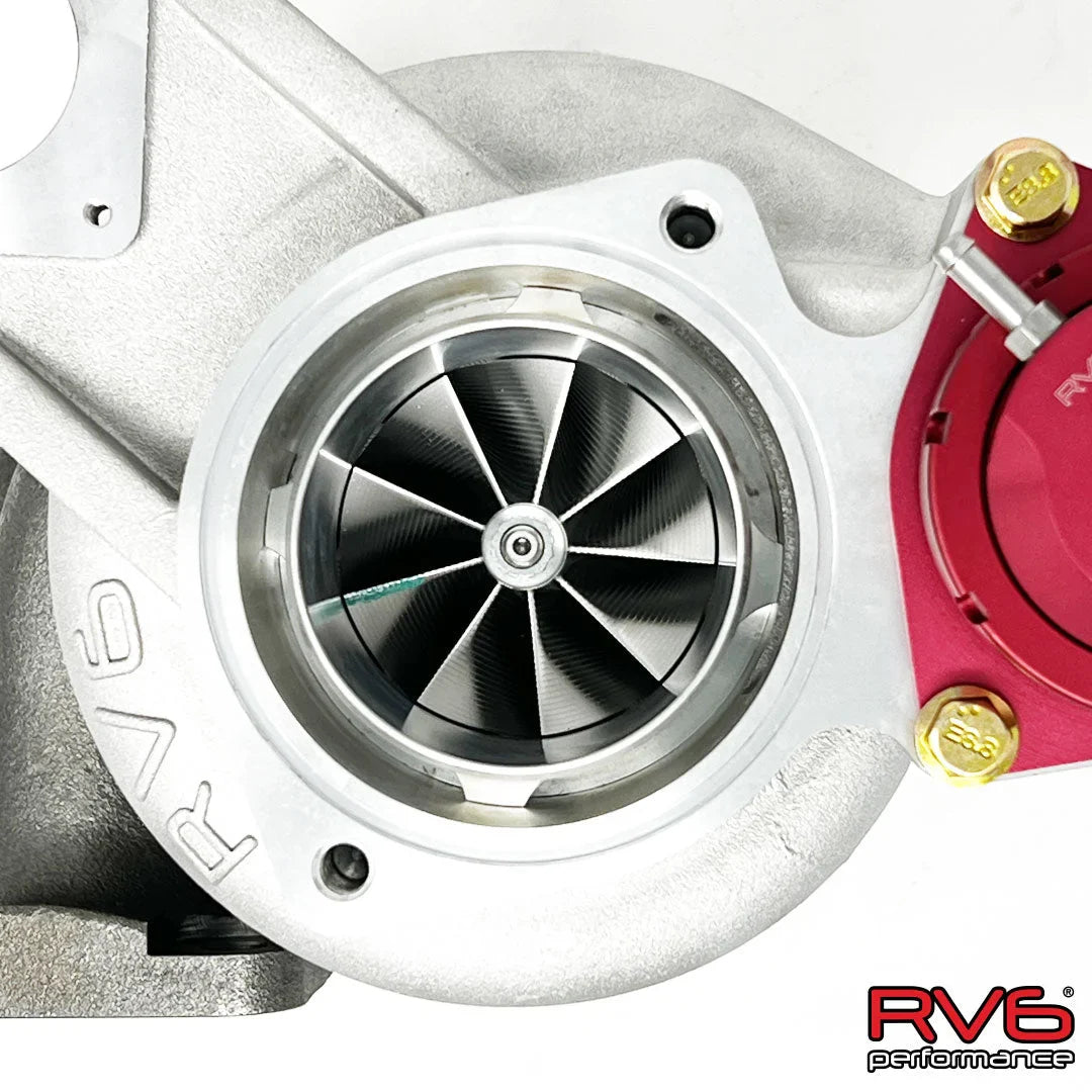 RV6 Performance R660As Antisurge / T51R Red Ball Bearing Turbo For (FL5/DE5) 2.0T With Cf Inlet Pipe
