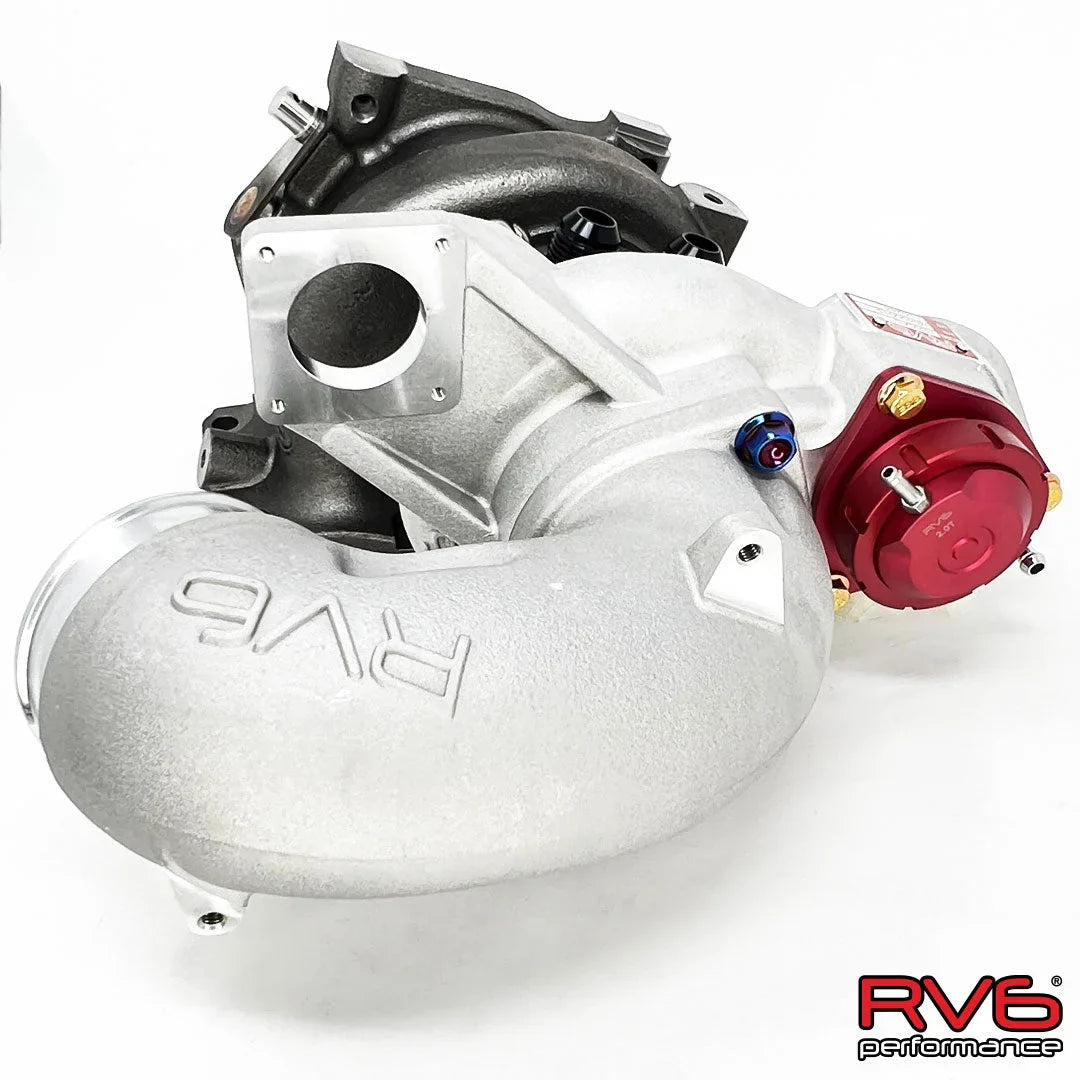 RV6 Performance R660As Antisurge / T51R Red Ball Bearing Turbo For (FL5/DE5) 2.0T With Cf Inlet Pipe