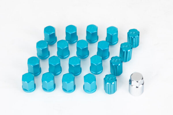 SSR Light Weight Lock & Nut Set M12x1.5 Blue