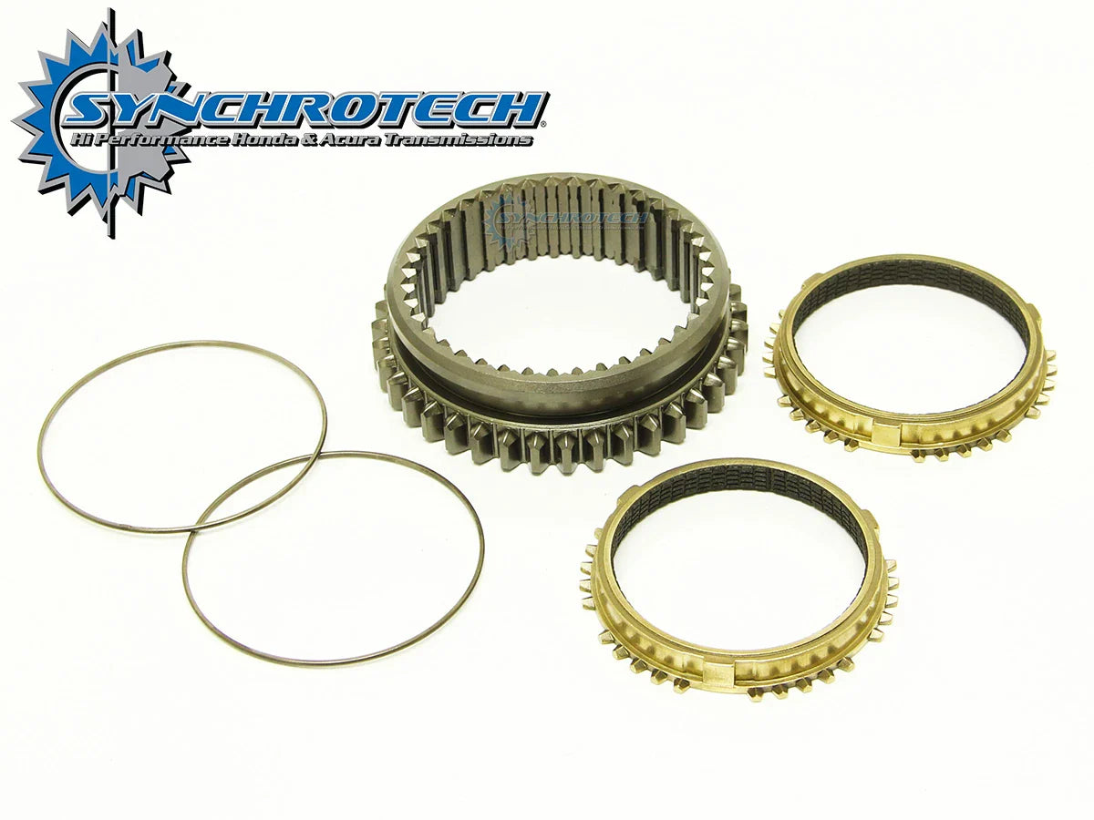Synchrotech Honda Acura B16 B18 Cable Y1 S1 1st-2nd Sleeve, Carbon Synchros and Springs