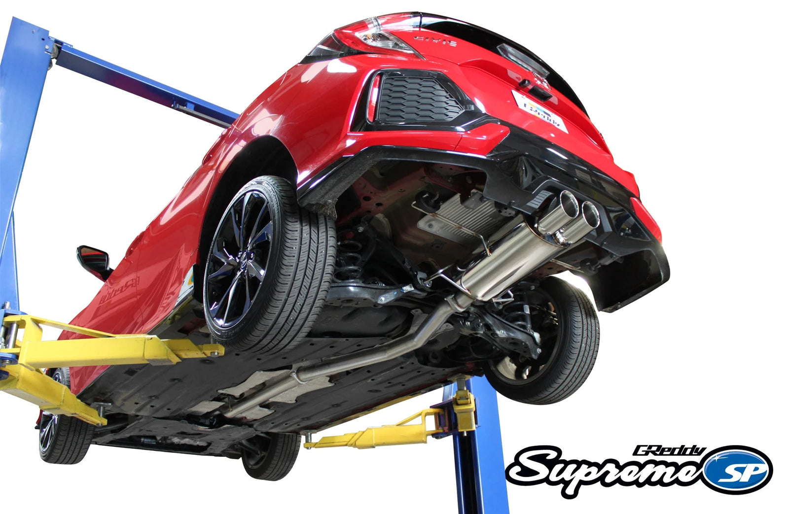 GReddy 2017+ Honda Civic Sport Hatchback 76mm Supreme SP Cat-Back Exhaust