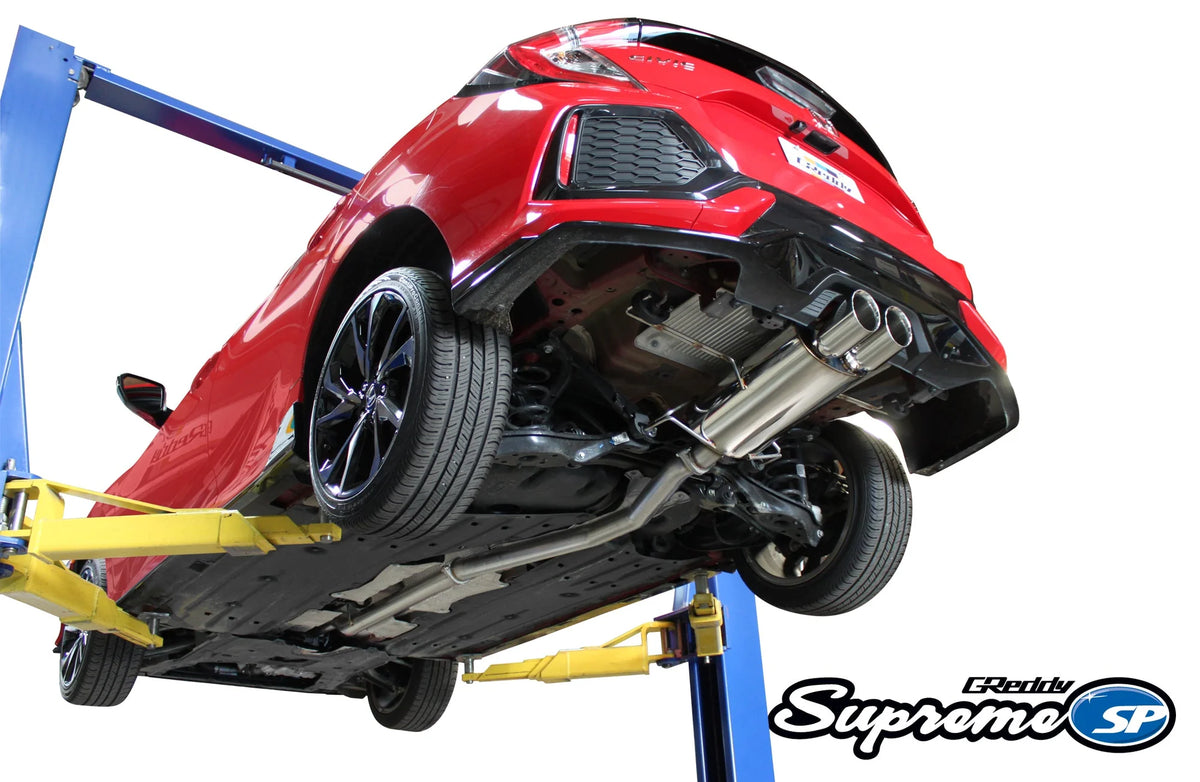 GReddy 2017+ Honda Civic Sport Hatchback 76mm Supreme SP Cat-Back Exhaust