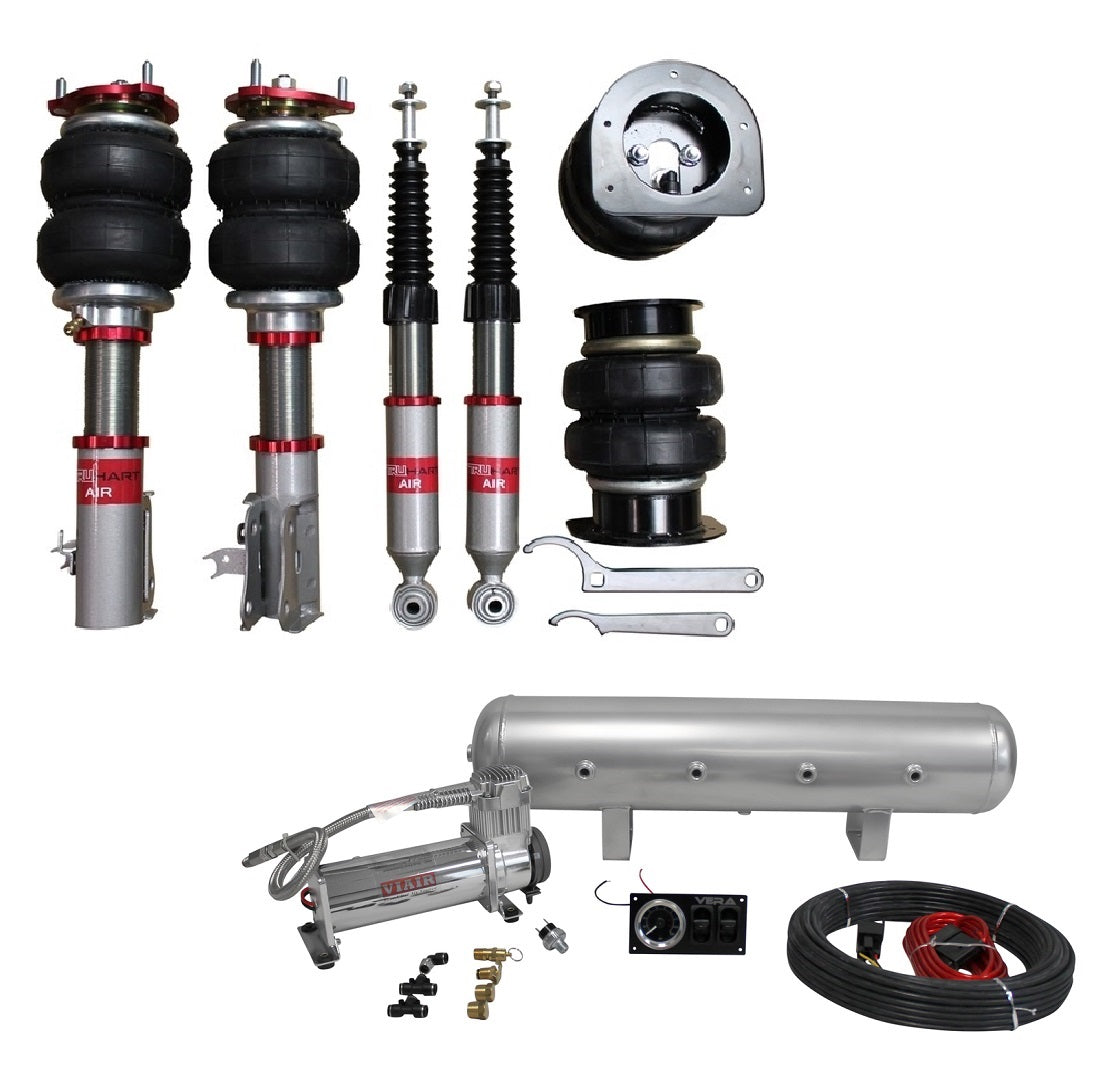 TruHart AirPlus Air Struts w/ VERA Essential Management For 16+ Acura ILX 14-15 Honda Civic Si