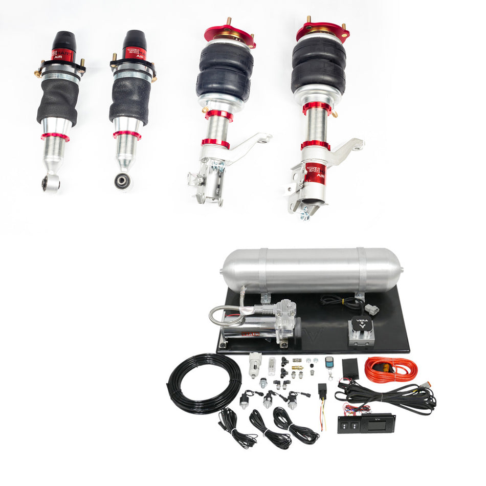 TruHart AirPlus Air Struts w/ VERA Essential Management For 02-06 Acura RSX 01-05 Honda Civic