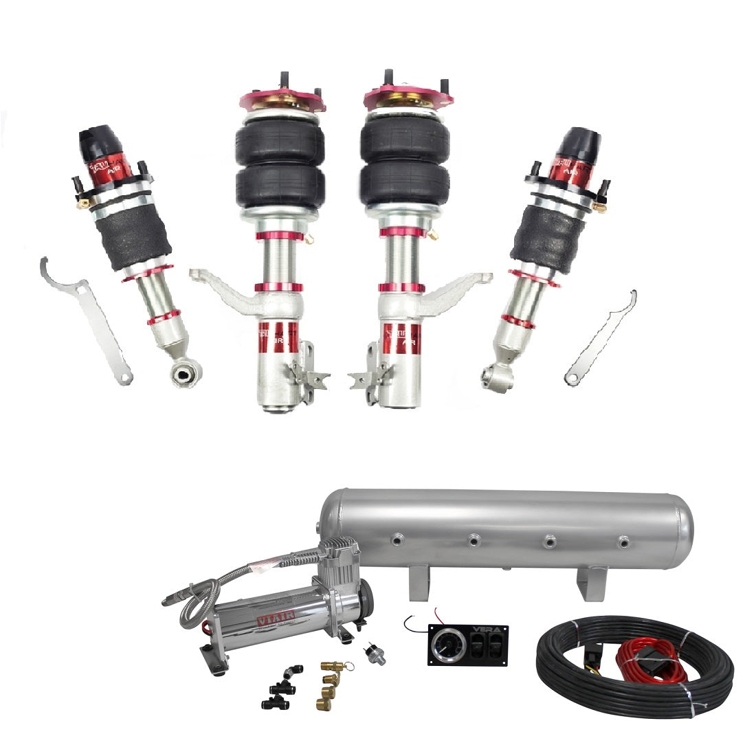 TruHart AirPlus Air Struts w/ VERA Essential Management For 02-06 Honda CR-V