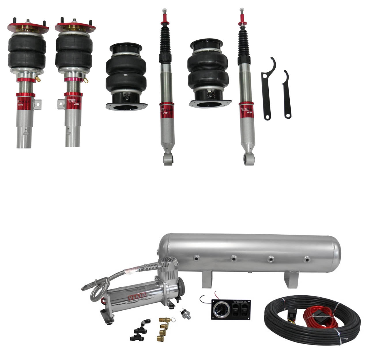 TruHart AirPlus Air Struts w/ VERA Essential Management For 23-24 Acura Integra 18-24 Honda Accord 17-24 Honda Civic