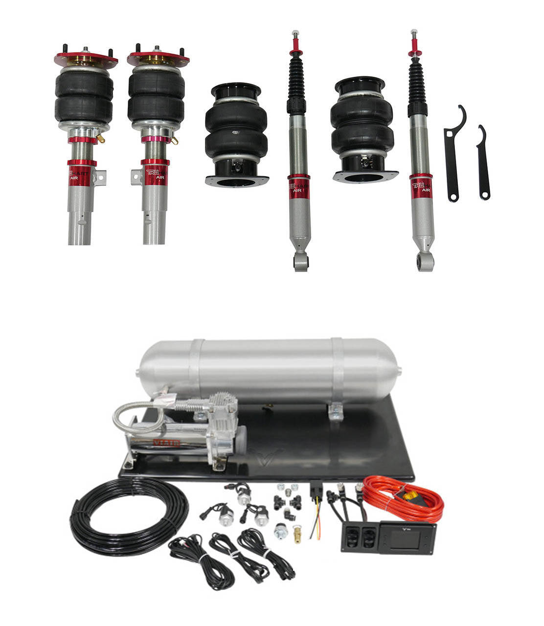 TruHart AirPlus Air Struts w/ VERA Element Management For 23-24 Acura Integra 18-24 Honda Accord 17-24 Honda Civic