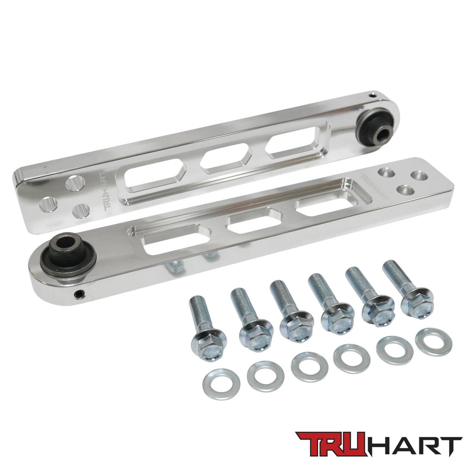 TruHart Rear Lower Control Arms Polished For 01-05 Honda Civic
