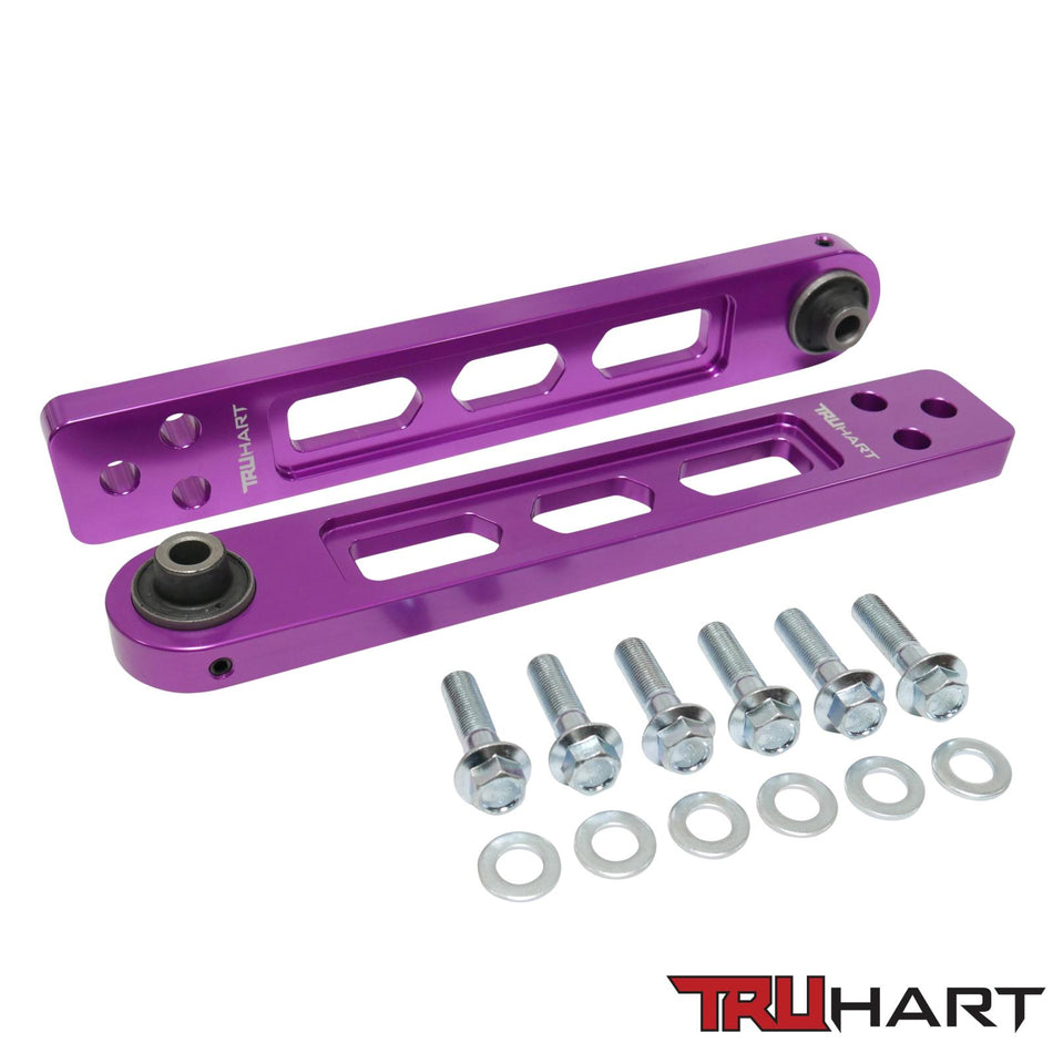 TruHart Rear Lower Control Arms Purple For 01-05 Honda Civic