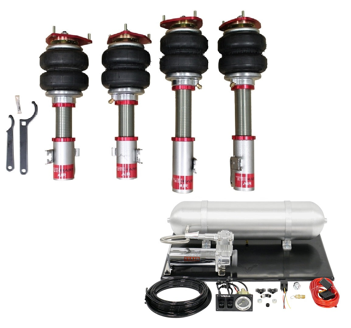 TruHart AirPlus Air Struts w/ VERA Basic Management For 05-07 Subaru Impreza STI