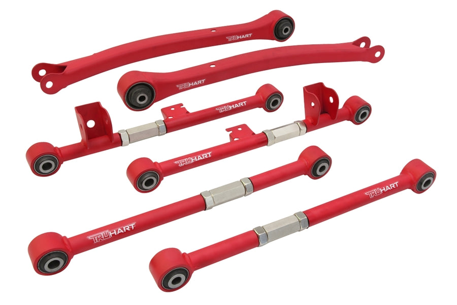 TruHart Trailing Arms Lateral Arms Rear Front/Rear Rear Red For 97-07 Subaru Impreza WRX