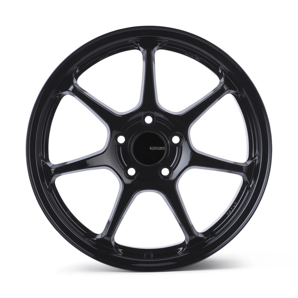 Enkei TS-7 18x8 5x114.3 35mm Offset 72.6mm Bore Gloss Black Wheel