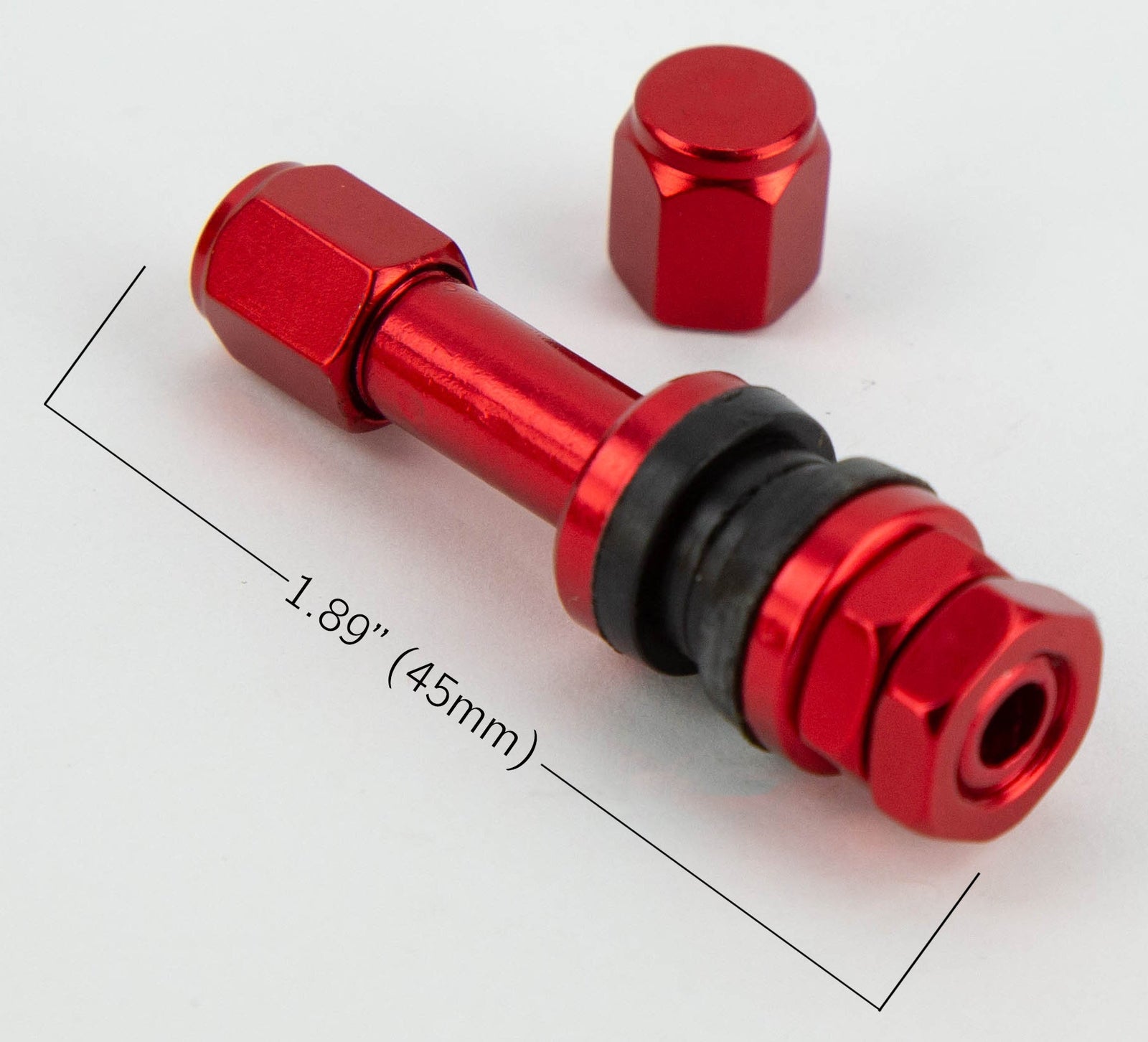 V1 Aluminum Valve Stem Set - 1.89" Long
