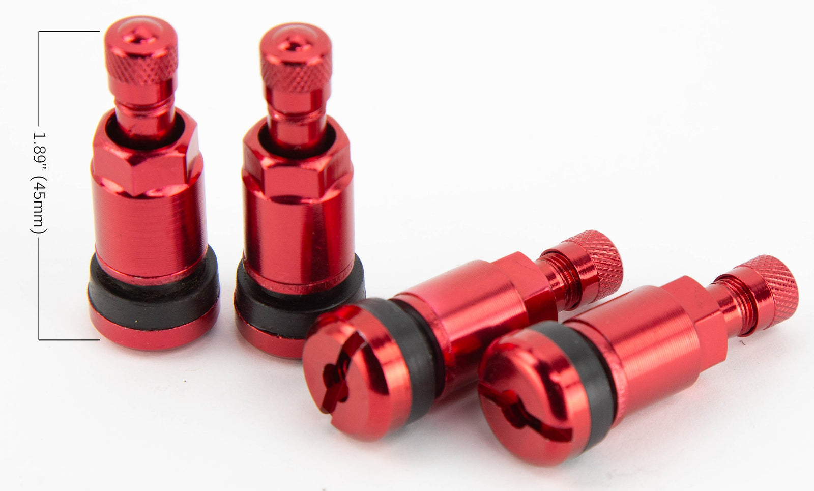 V2 Aluminum Valve Stem Set - 1.89" Long