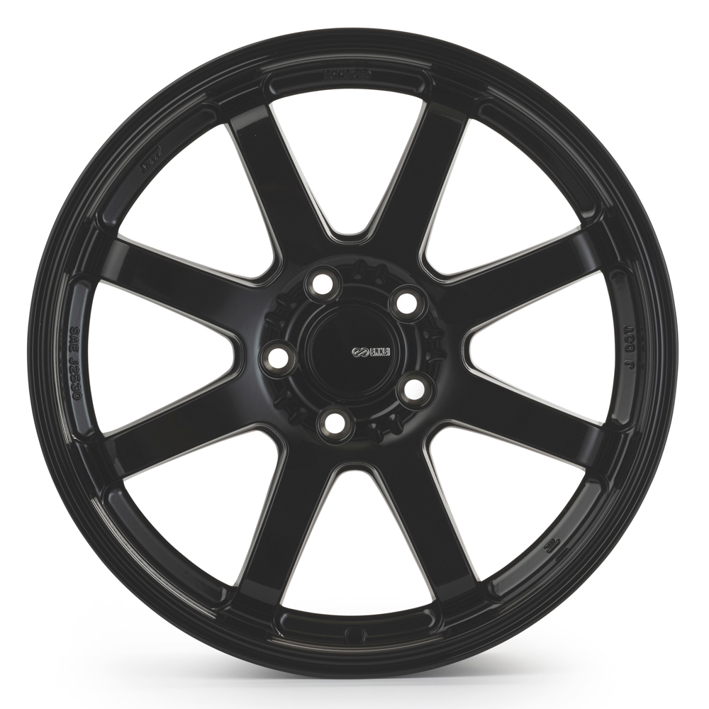 Enkei Vanquish 18x8.5 / 5x114.3 BP / 38mm Offset / 72.6mm Bore - Gloss Black Wheel