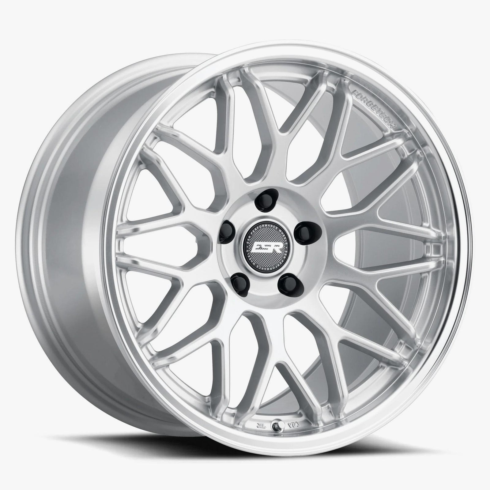 ESR Wheels 18x9.5 5X112 +35 72.56 HYPER SILVER MACHINE LIP APX01 89551435 APX01HS-ML 5X112