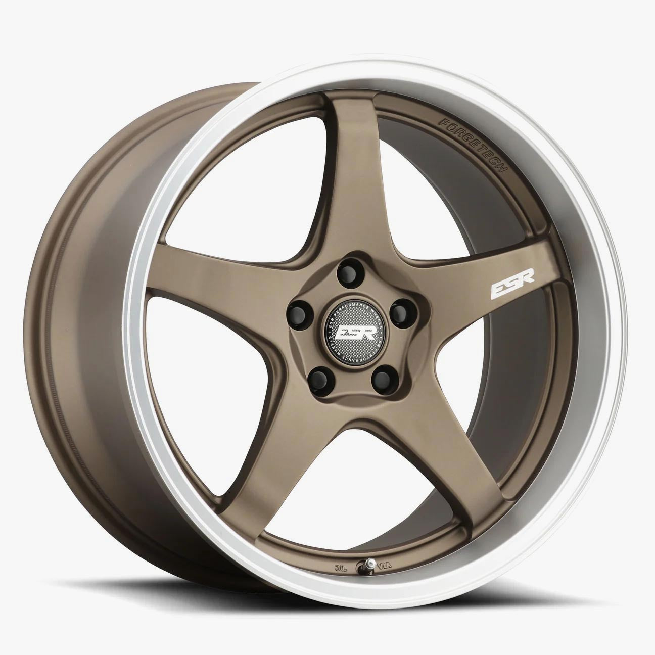 ESR Wheels 18X8.5 5X100 +30 72.56 MATTE BRONZE MACHINE LIP APX5 88550030 APX5MBRNZ-ML