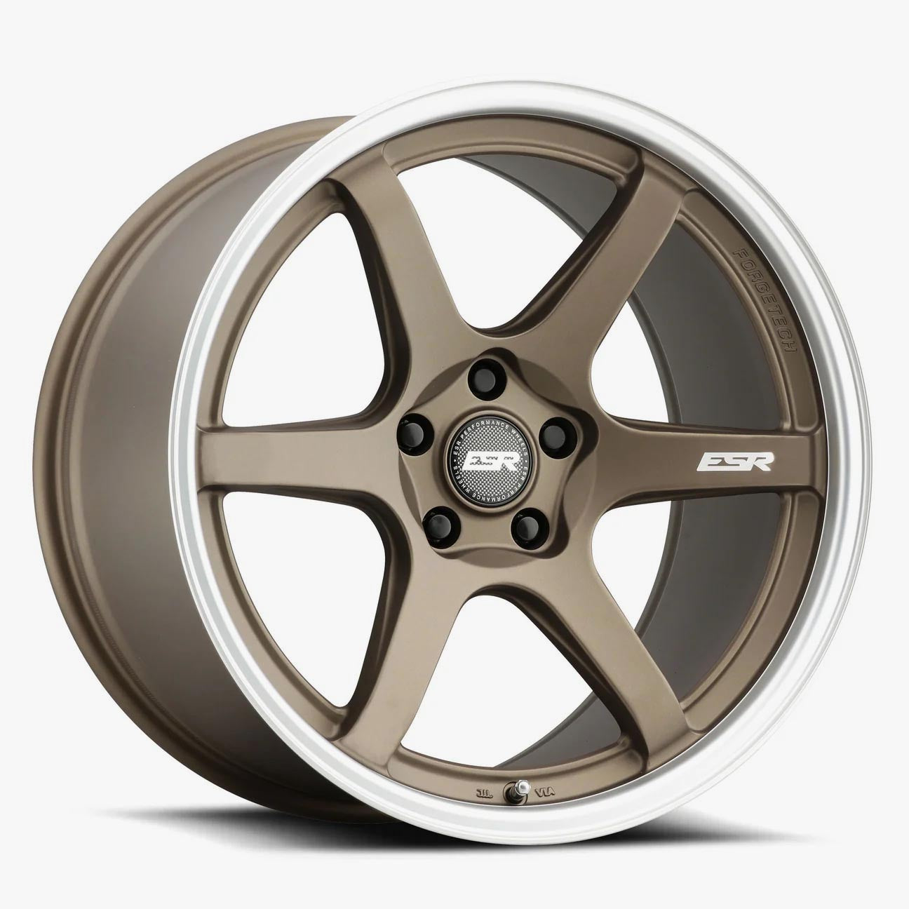 ESR Wheels 18X8.5 5X112 +30 72.56 MATTE BRONZE MACHINE LIP APX6 88551430 APX6MBRNZ-ML 5X112
