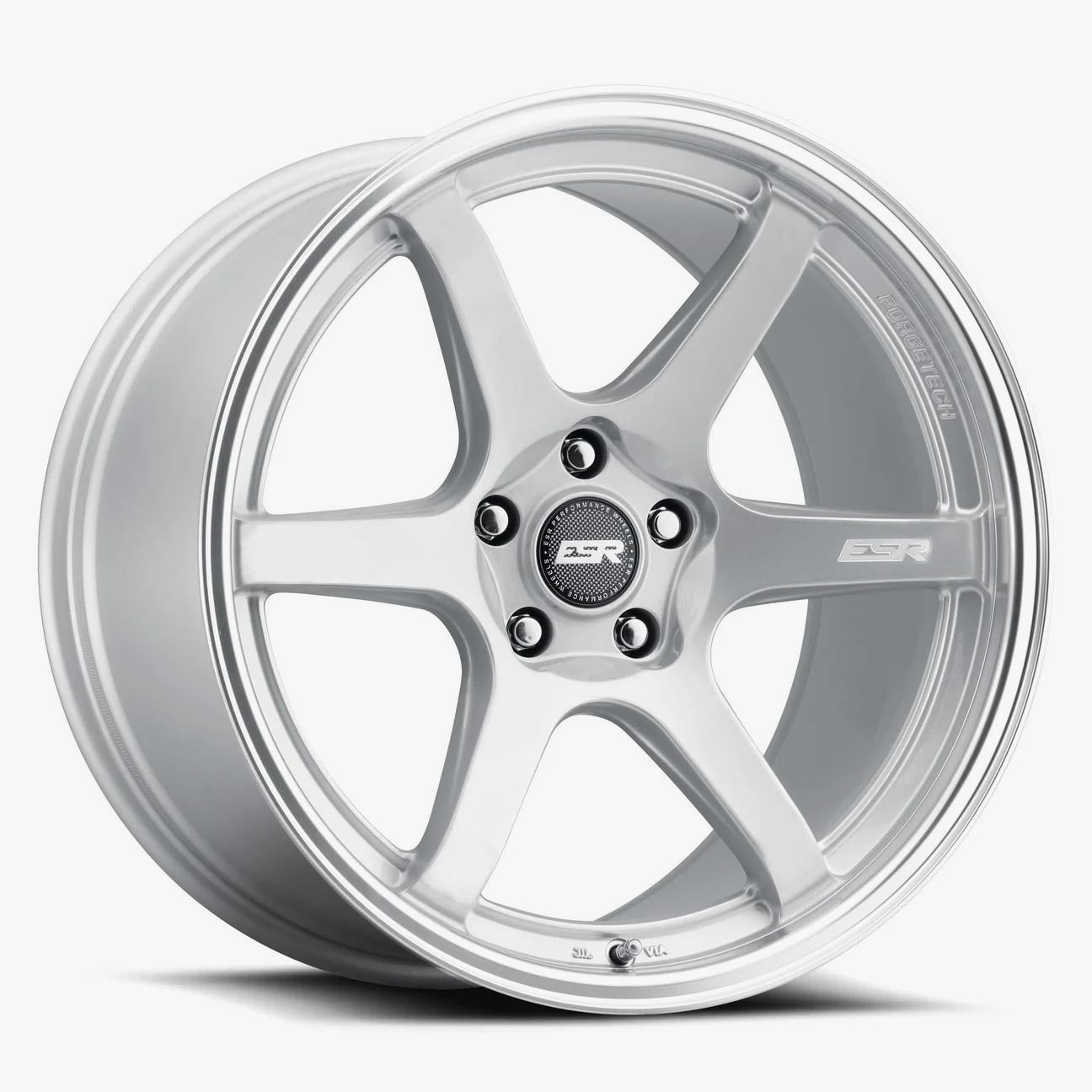 ESR Wheels 19X8.5 5X114.3 +30 72.56 HYPER SILVER MACHINE LIP APX6 98551230 APX6HS-ML