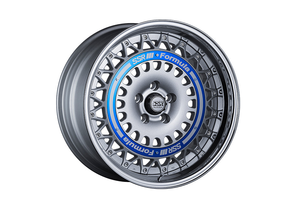 SSR Formula Aero Mesh 18X10.5 +18 Offset NR-Disk 5x114.3 Formula Silver Wheel