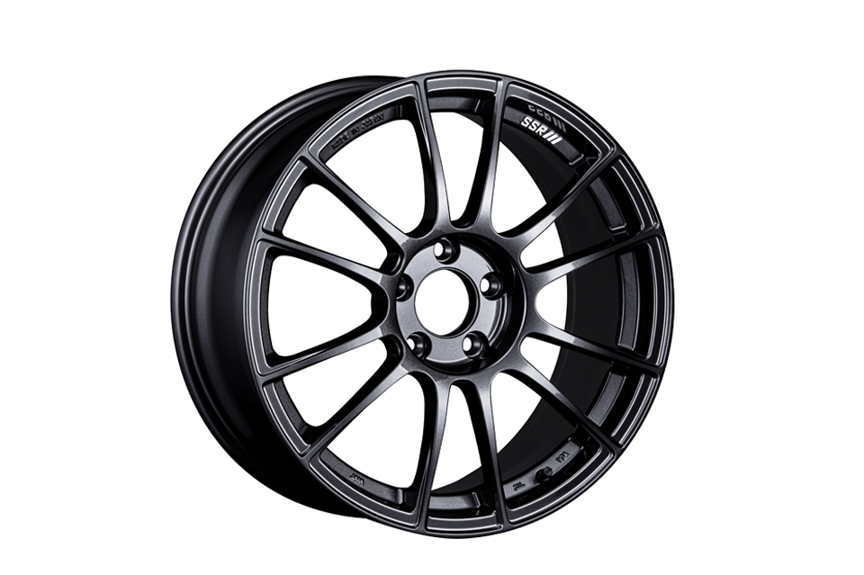 SSR GTX04 17x9 5x100 38mm Offset Dark Gunmetal Wheel