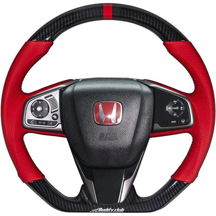 Buddy Club Time Attack Carbon Steering Wheel - 10th Gen Civics