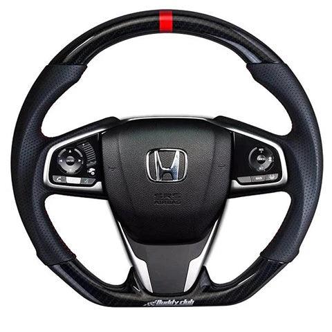 Buddy Club Racing Spec Carbon Steering Wheel - 10th Gen Civics - Saikospeed