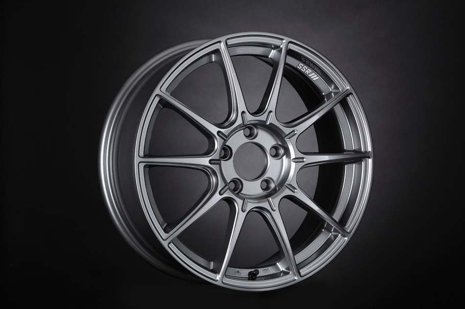 SSR GTX01 18x9 5x100 52mm Offset Dark Silver Wheel